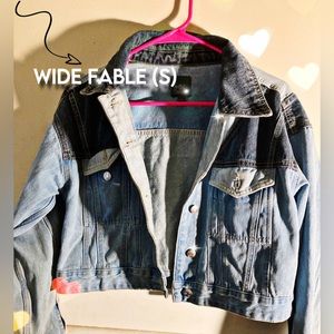 WILD FABLE (S) DENIM PATCHWORK JACKET